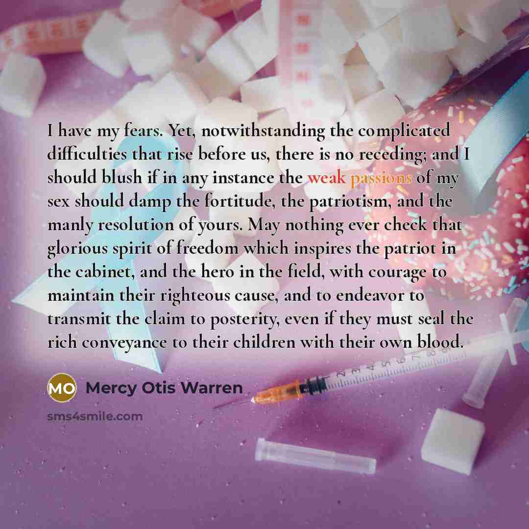 “I have my fears. Yet, notwithstanding the complicated difficulties that…” quote by Mercy Otis Warren