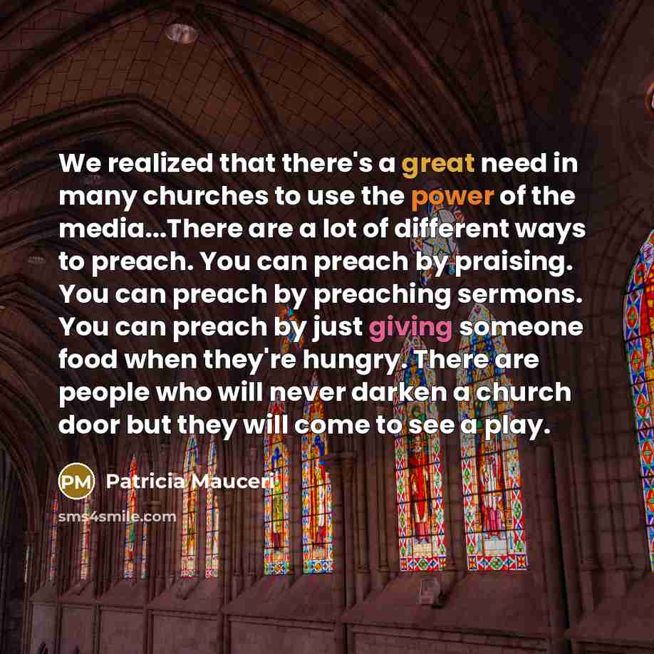 “We realized that there's a great need in many churches…” quote by Patricia Mauceri