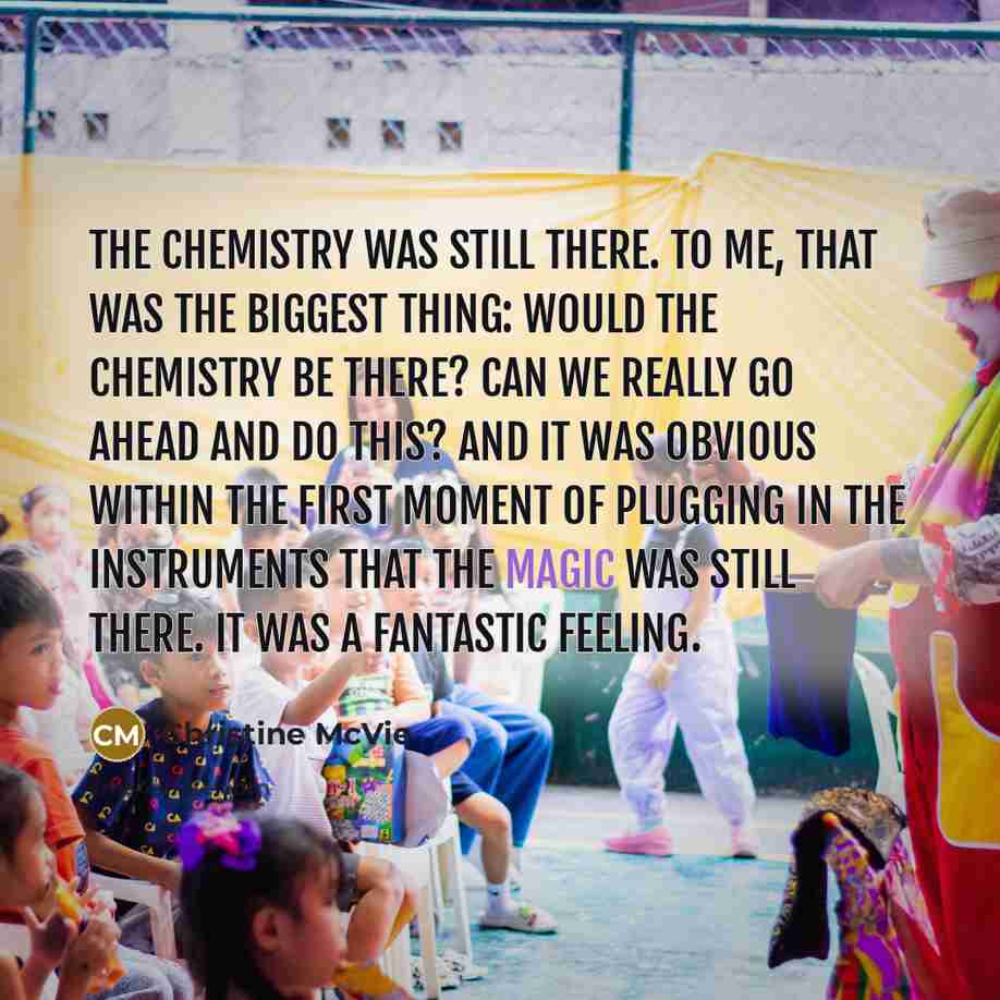 “The chemistry was still there. To me, that was the…” quote by Christine McVie