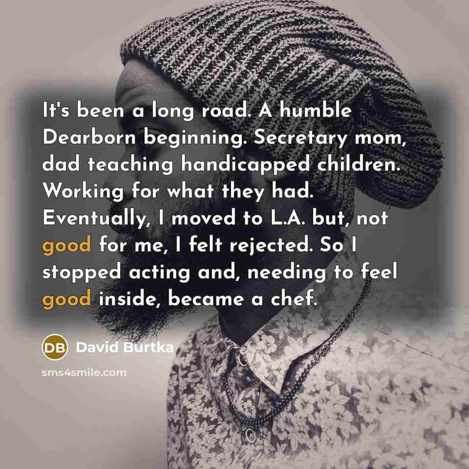 “It's been a long road. A humble Dearborn beginning. Secretary…” quote by David Burtka