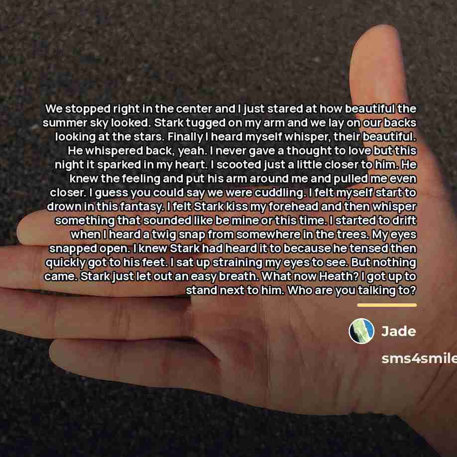 “We stopped right in the center and I just stared…” quote by Jade