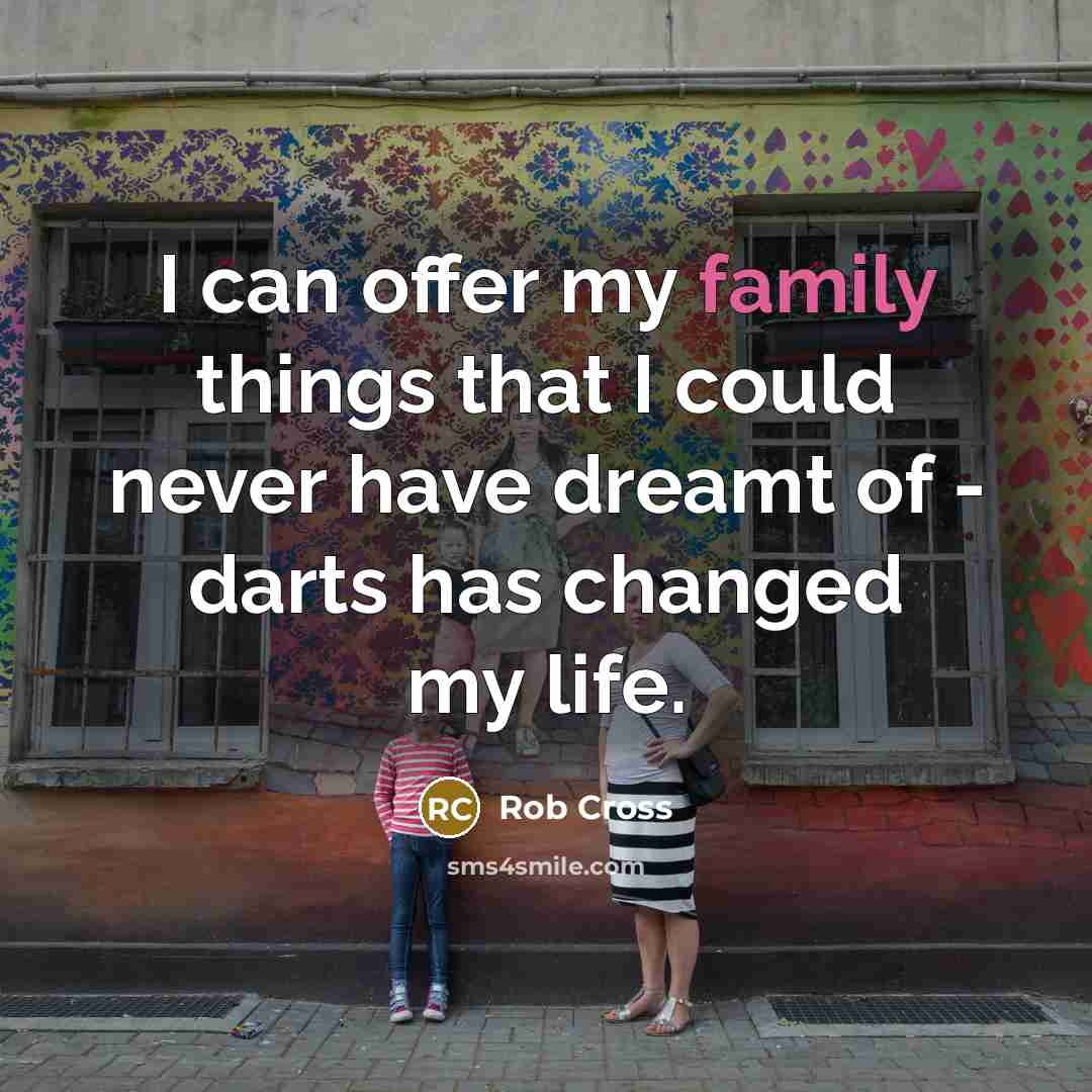 “I can offer my family things that I could never…” quote by Rob Cross