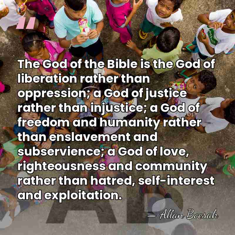The God of the Bible is the God of liberation rather than&hellip; - Allan Boesak