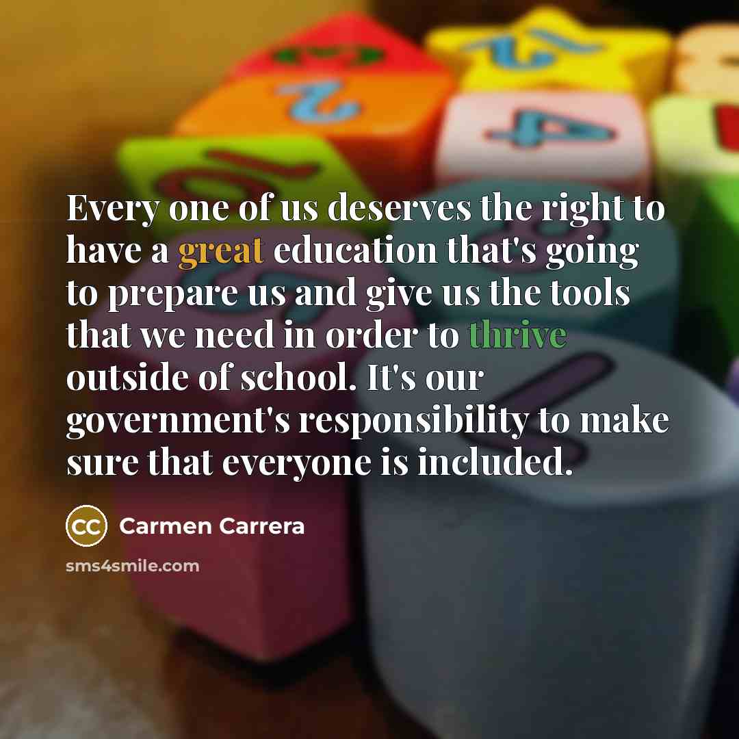 “Every one of us deserves the right to have a…” quote by Carmen Carrera