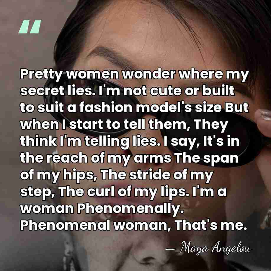 Pretty women wonder where my secret lies. I'm not cute or built&hellip; - Maya Angelou