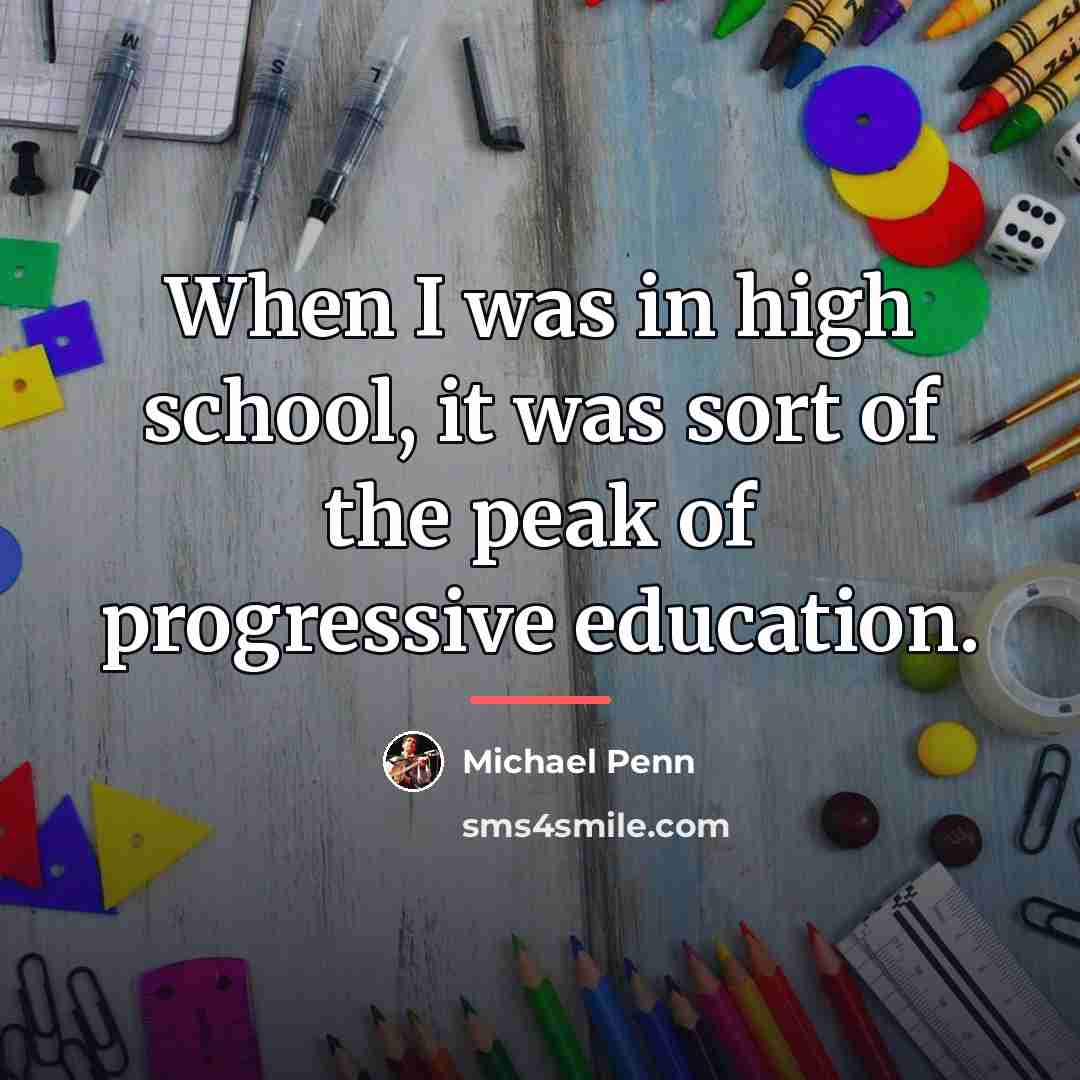 “When I was in high school, it was sort of…” quote by Michael Penn