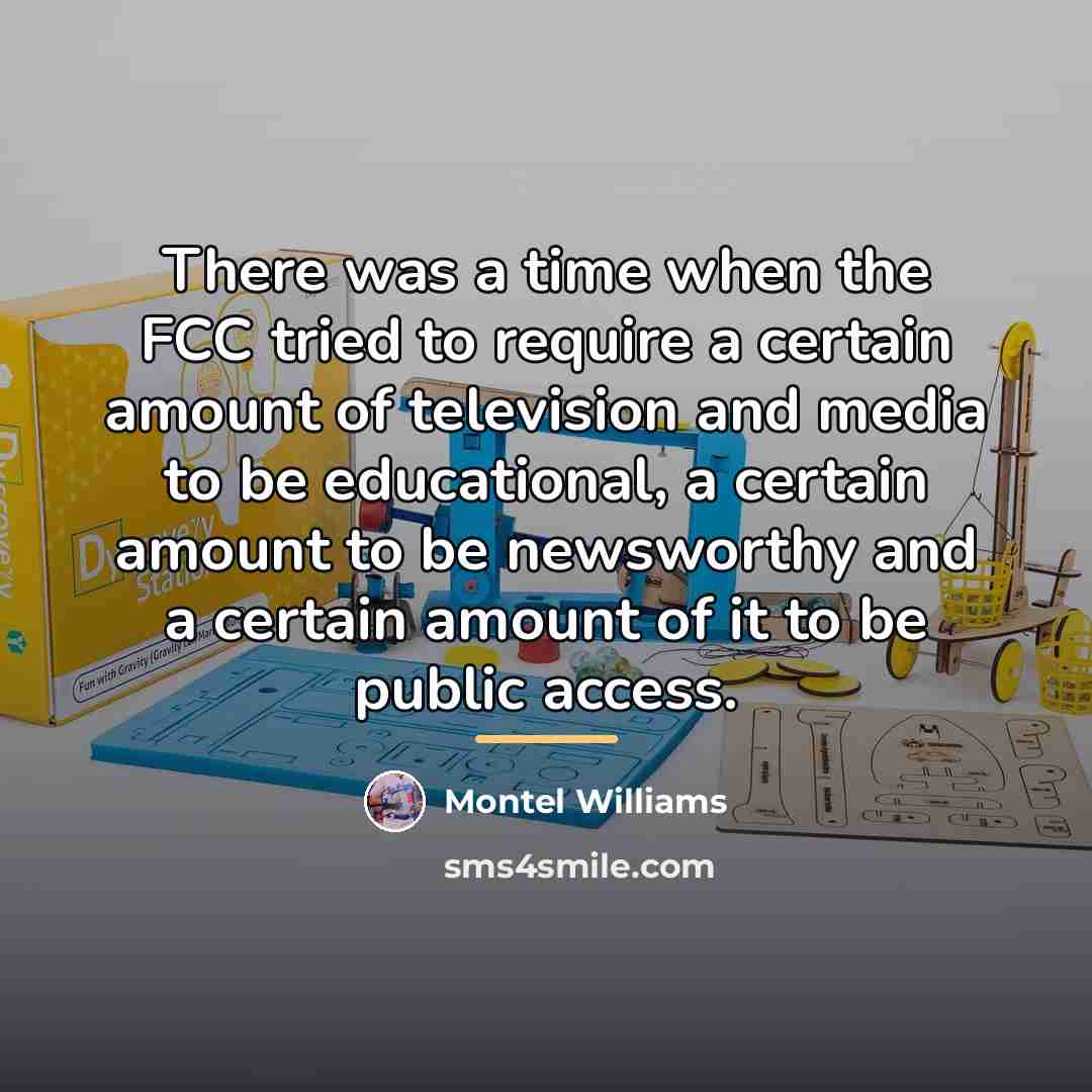 “There was a time when the FCC tried to require…” quote by Montel Williams