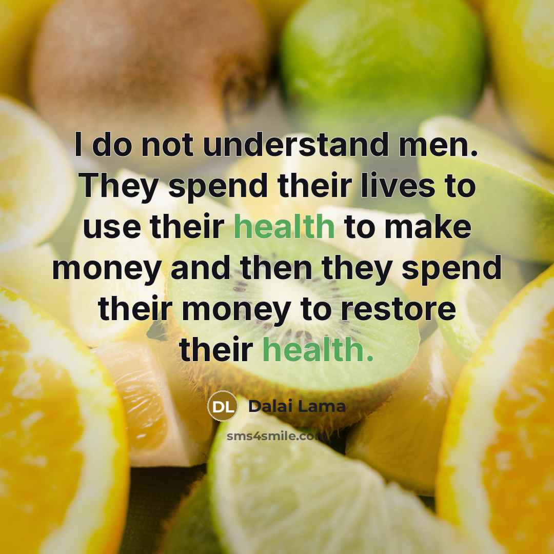 “I do not understand men. They spend their lives to…” quote by Dalai Lama