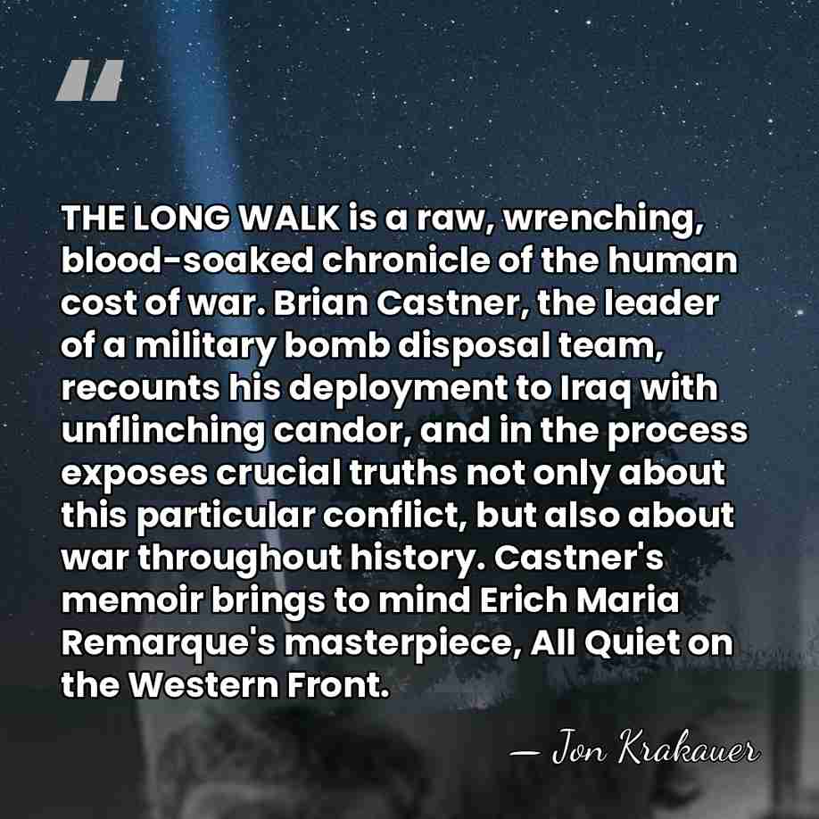THE LONG WALK is a raw, wrenching, blood-soaked chronicle of the human&hellip; - Jon Krakauer