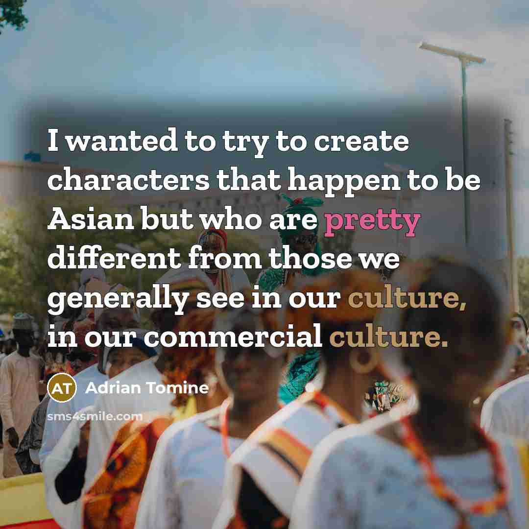 “I wanted to try to create characters that happen to…” quote by Adrian Tomine