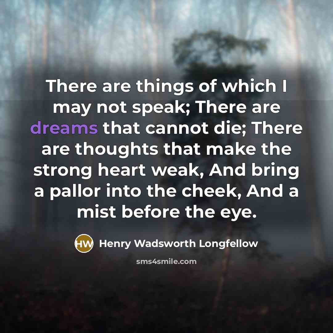 “There are things of which I may not speak; There…” quote by Henry Wadsworth Longfellow