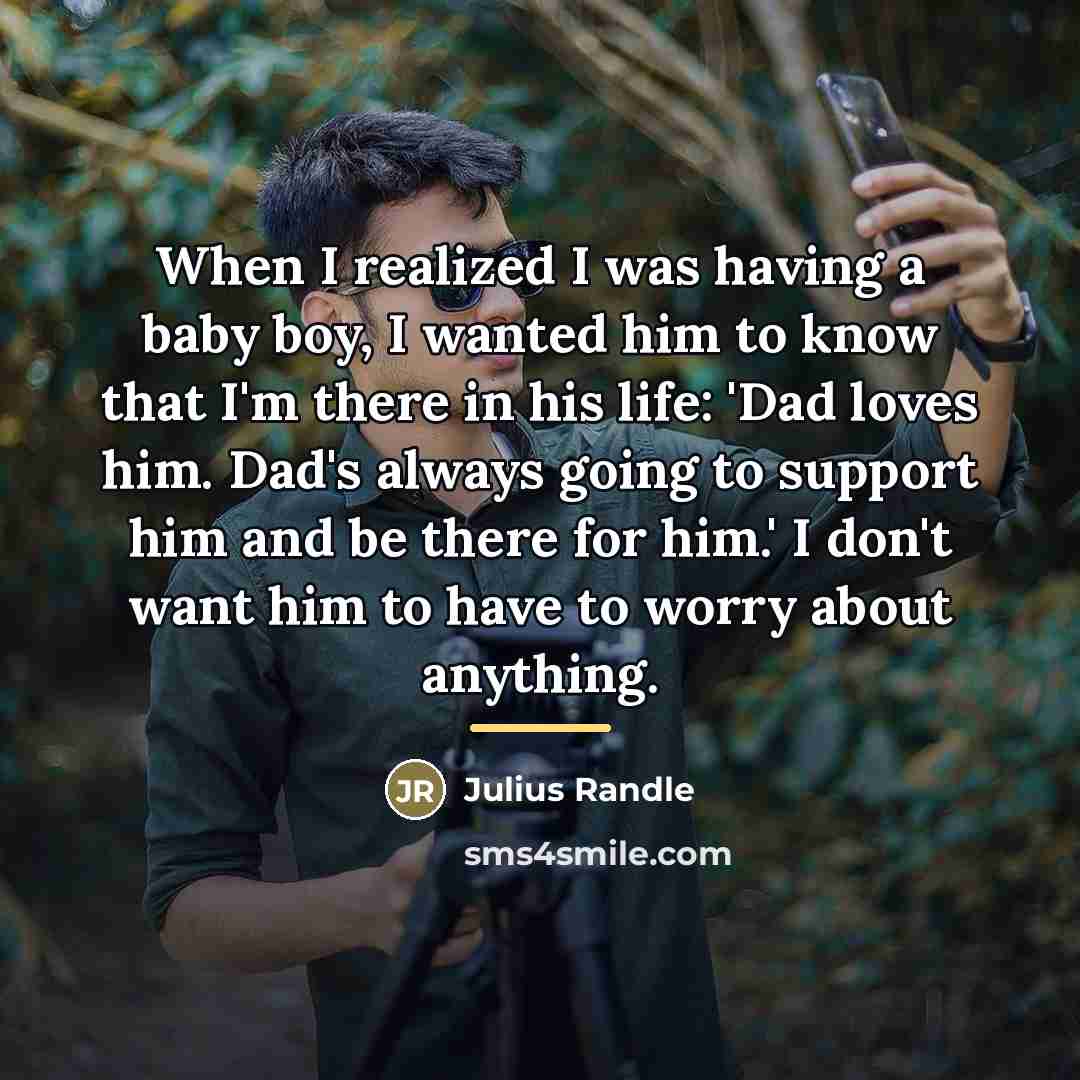 “When I realized I was having a baby boy, I…” quote by Julius Randle