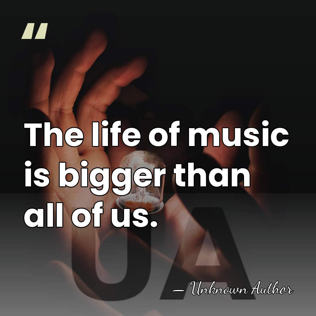 The life of music is bigger than all of us. - Cindy Blackman