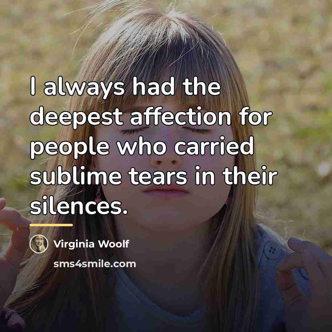 “I always had the deepest affection for people who carried…” quote by Virginia Woolf