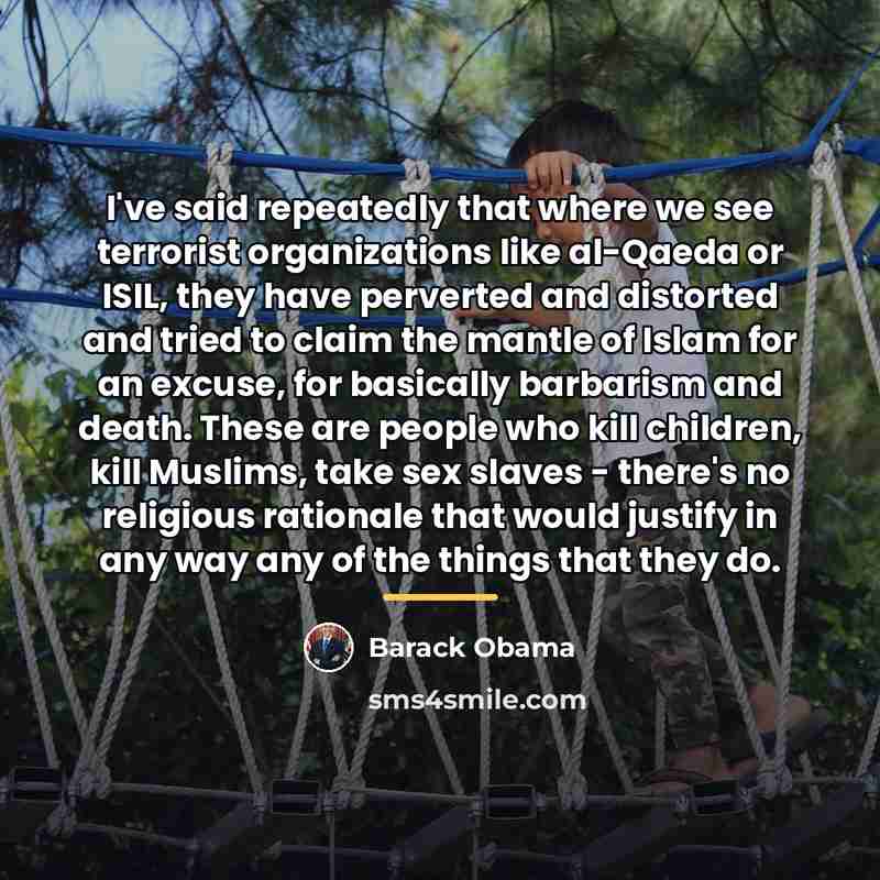 “I've said repeatedly that where we see terrorist organizations like…” quote by Barack Obama