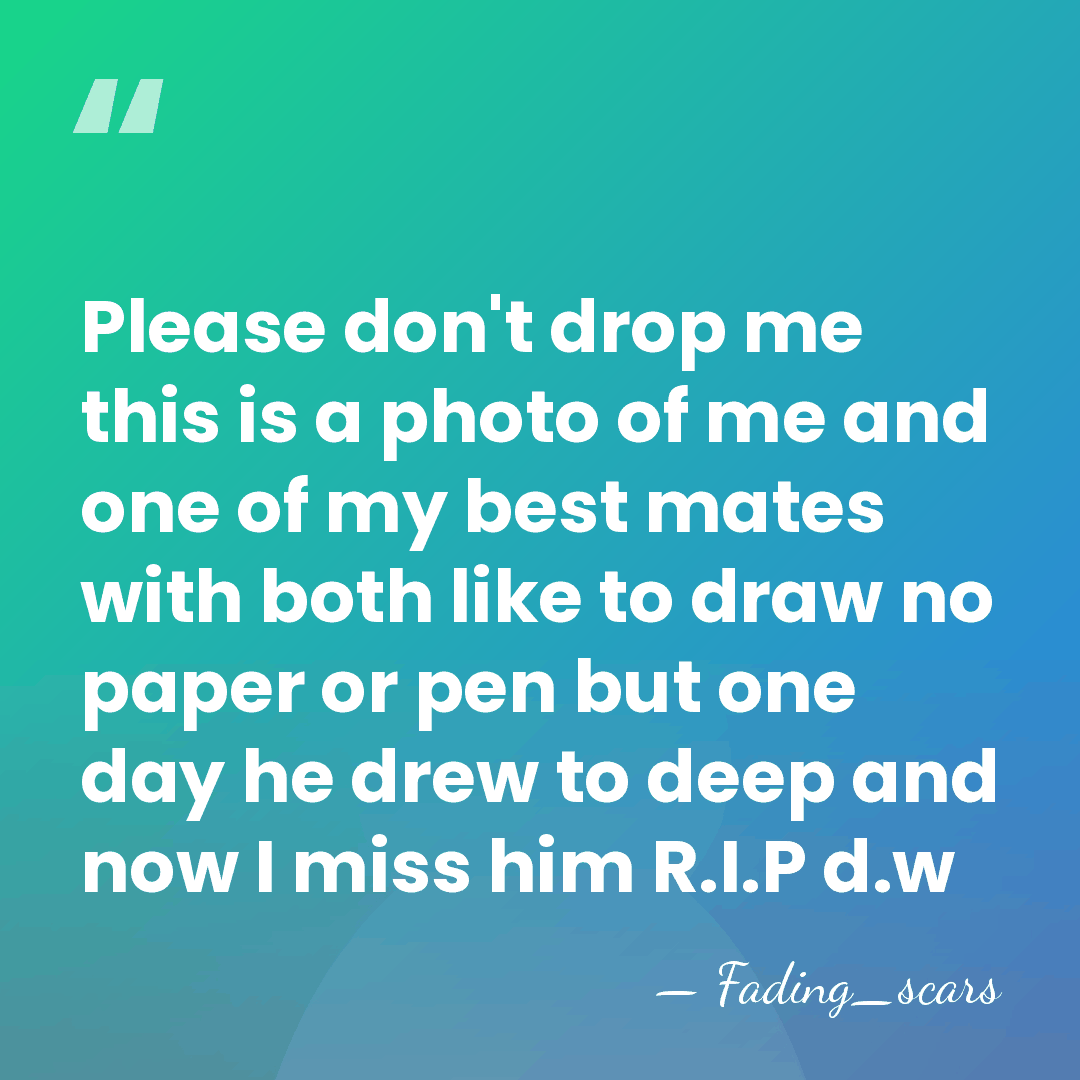 Please don't drop me this is a photo of me and one&hellip; - Fading_scars