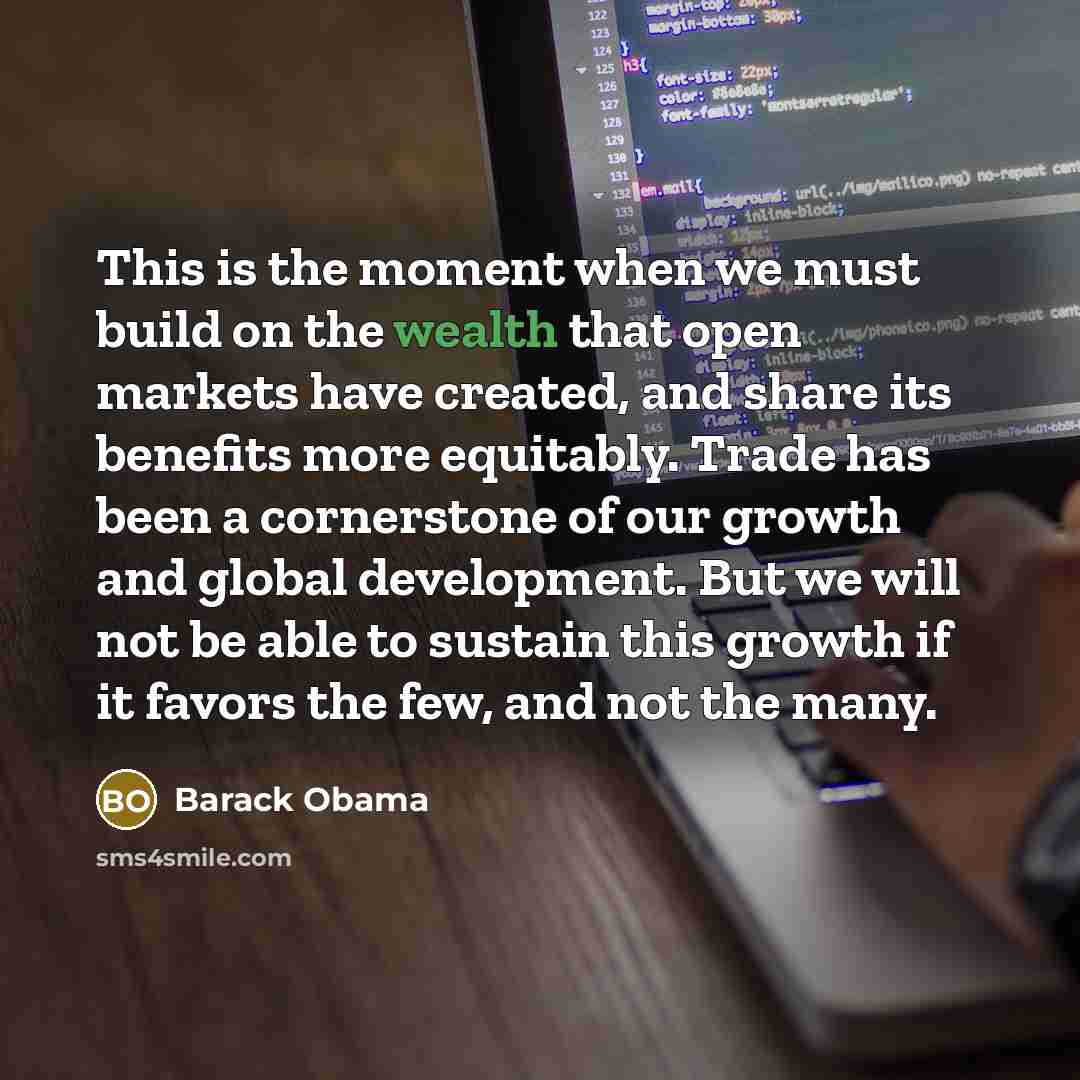 “This is the moment when we must build on the…” quote by Barack Obama