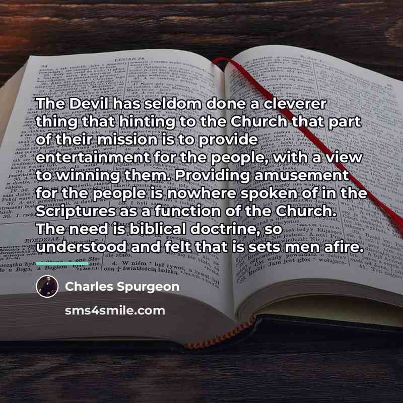 “The Devil has seldom done a cleverer thing that hinting…” quote by Charles Spurgeon