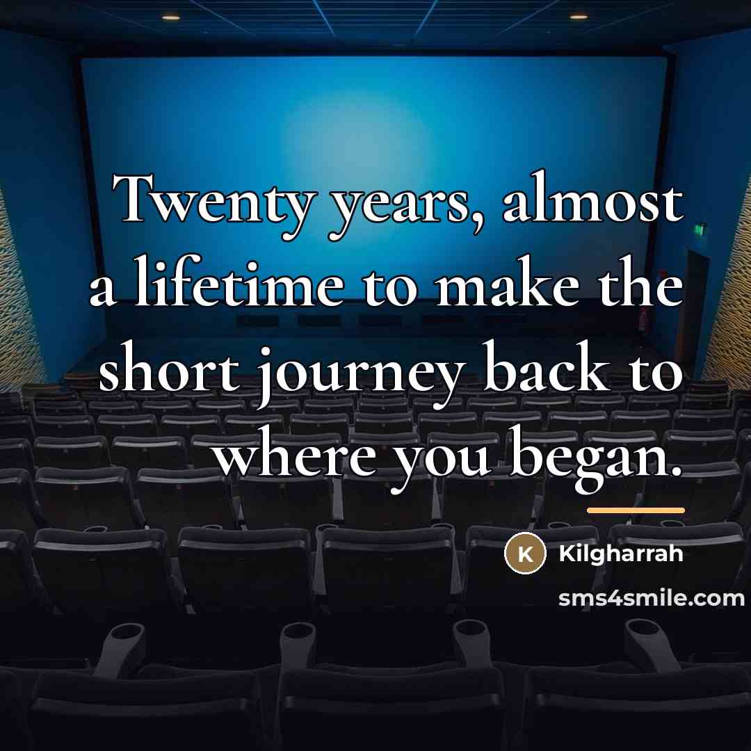 “Twenty years, almost a lifetime to make the short journey…” quote by Kilgharrah