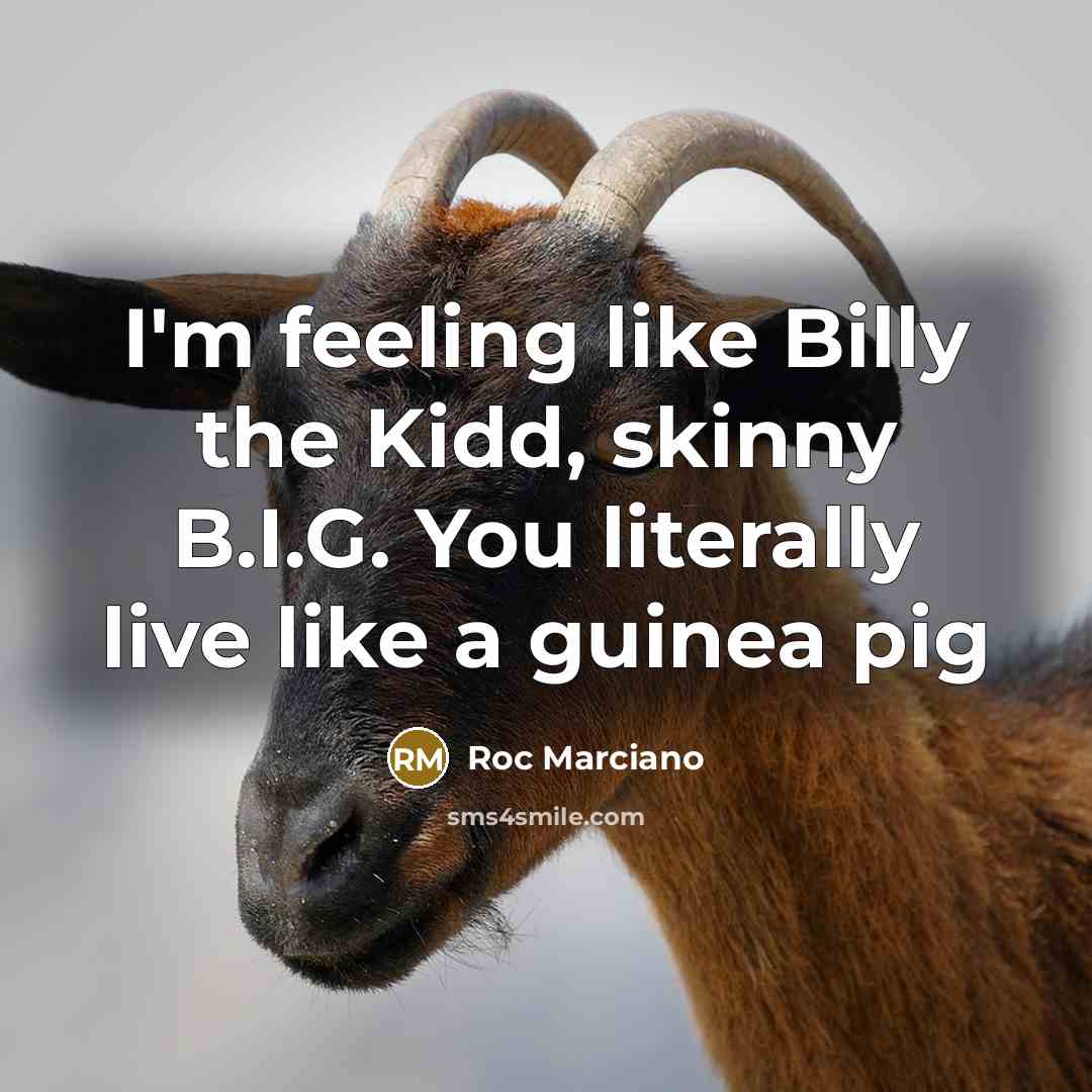 “I'm feeling like Billy the Kidd, skinny B.I.G. You literally…” quote by Roc Marciano