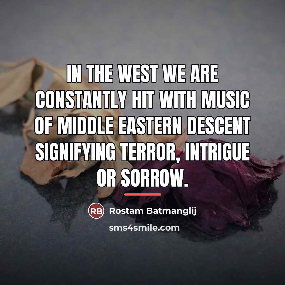 “In the West we are constantly hit with music of…” quote by Rostam Batmanglij