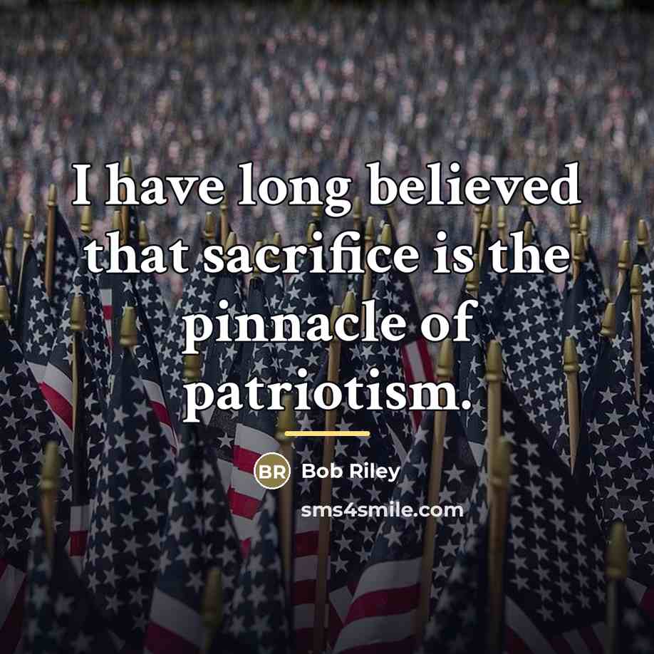 “I have long believed that sacrifice is the pinnacle of…” quote by Bob Riley