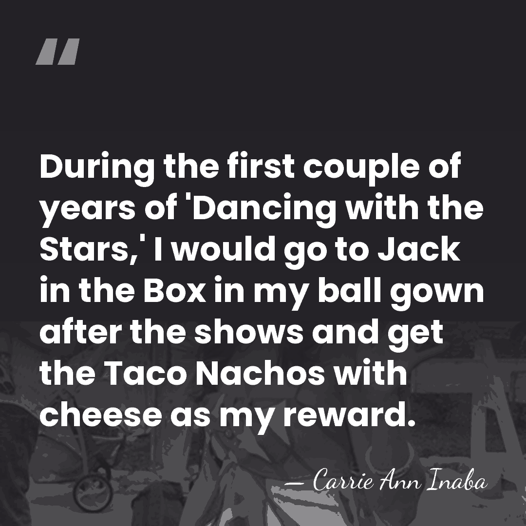 During the first couple of years of 'Dancing with the Stars,' I&hellip; - Carrie Ann Inaba
