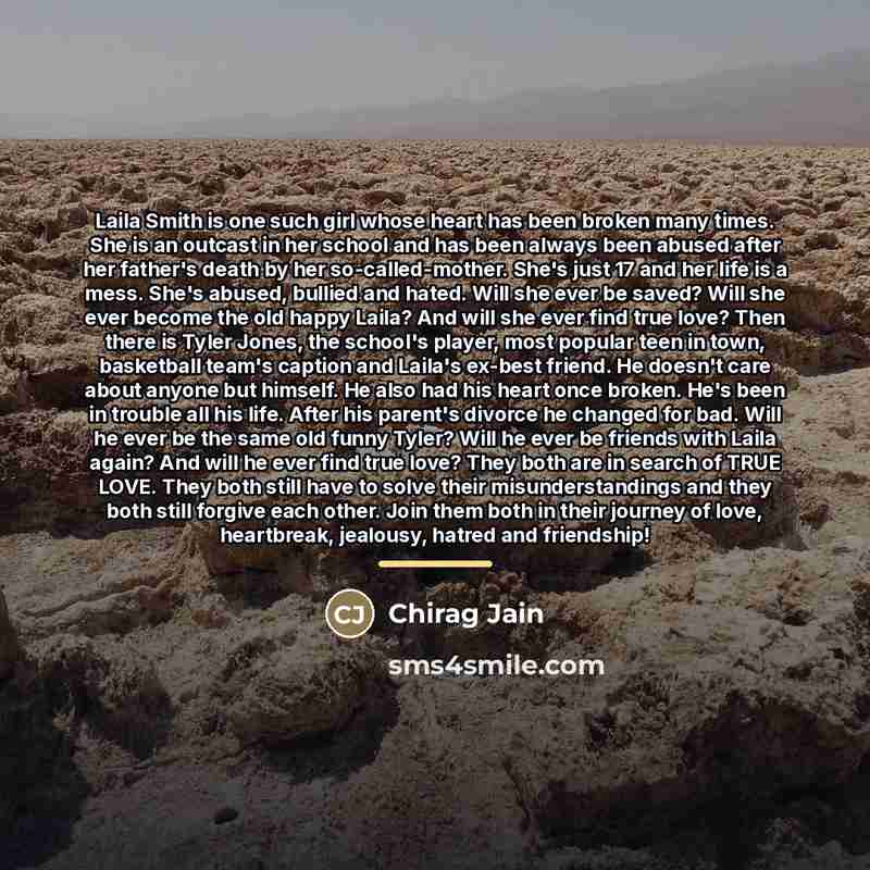 “Laila Smith is one such girl whose heart has been…” quote by Chirag Jain