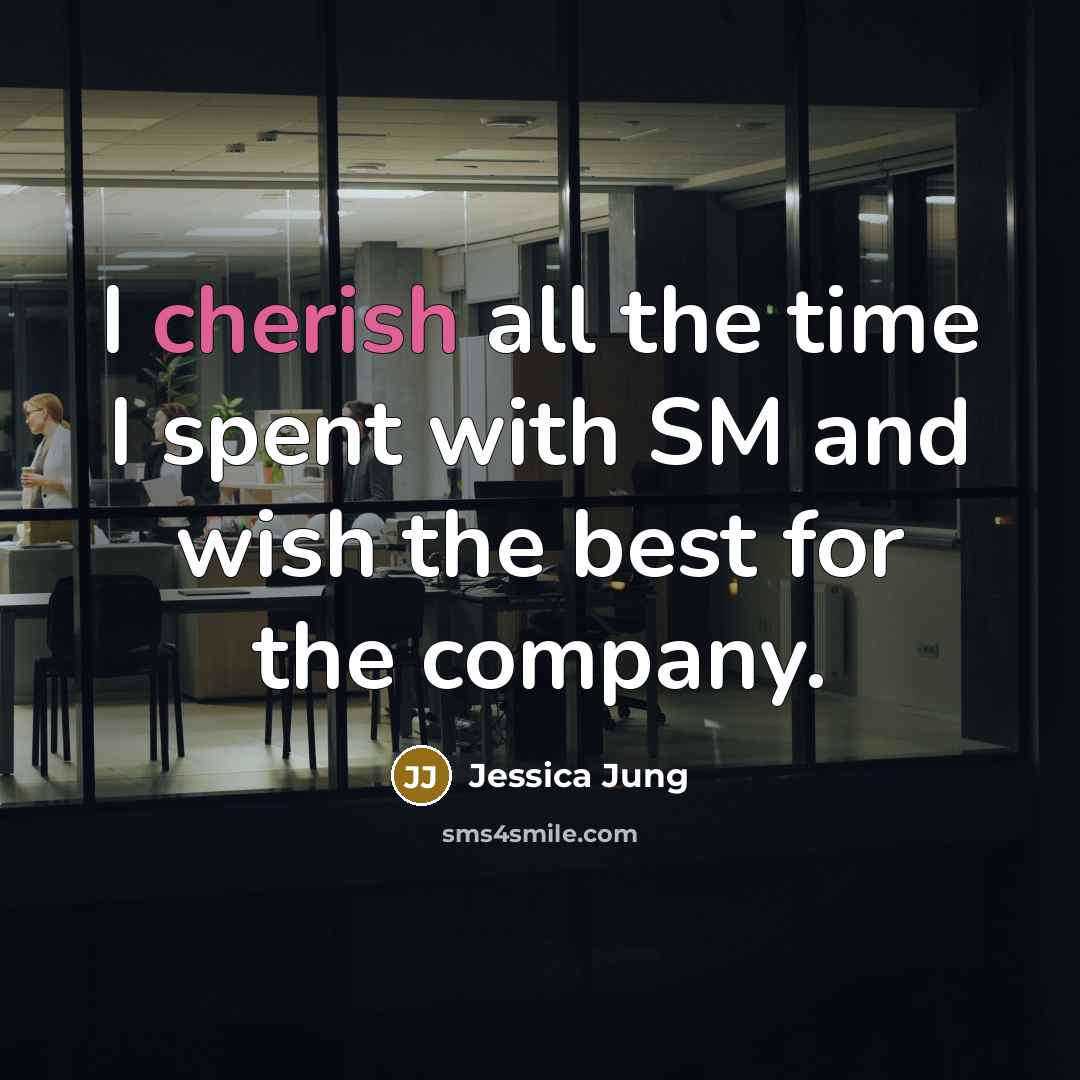 “I cherish all the time I spent with SM and…” quote by Jessica Jung