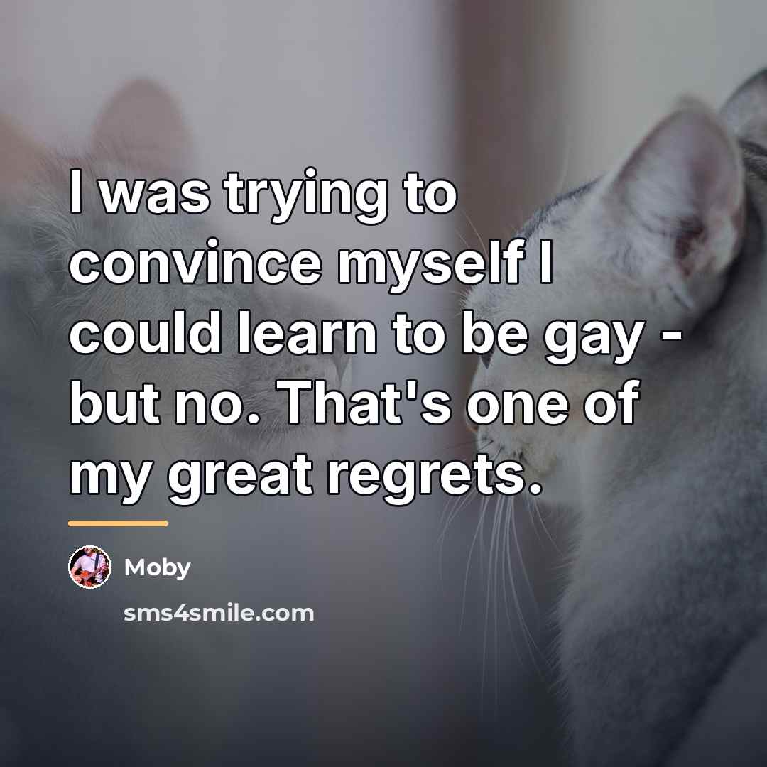 “I was trying to convince myself I could learn to…” quote by Moby