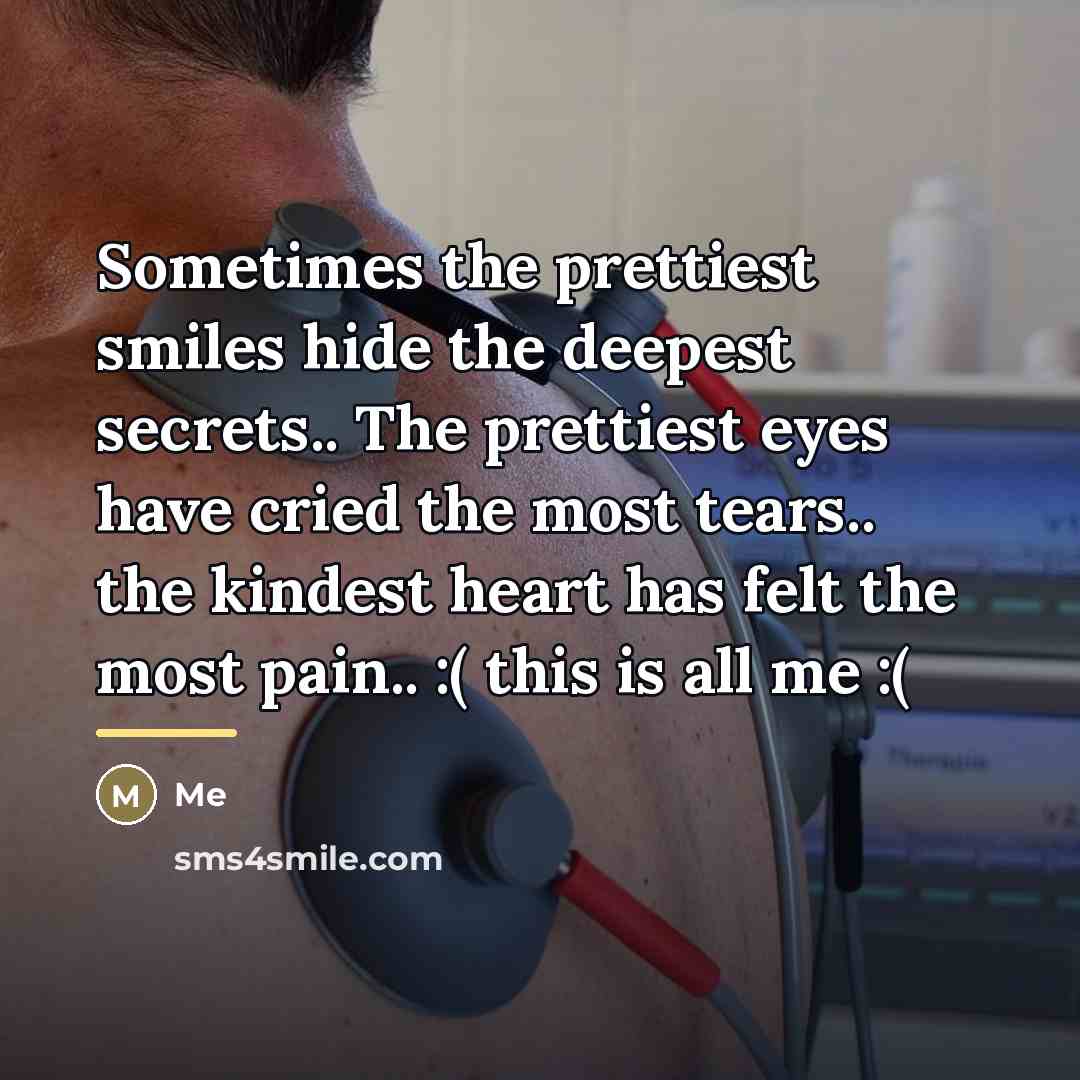 “Sometimes the prettiest smiles hide the deepest secrets.. The prettiest…” quote by Me