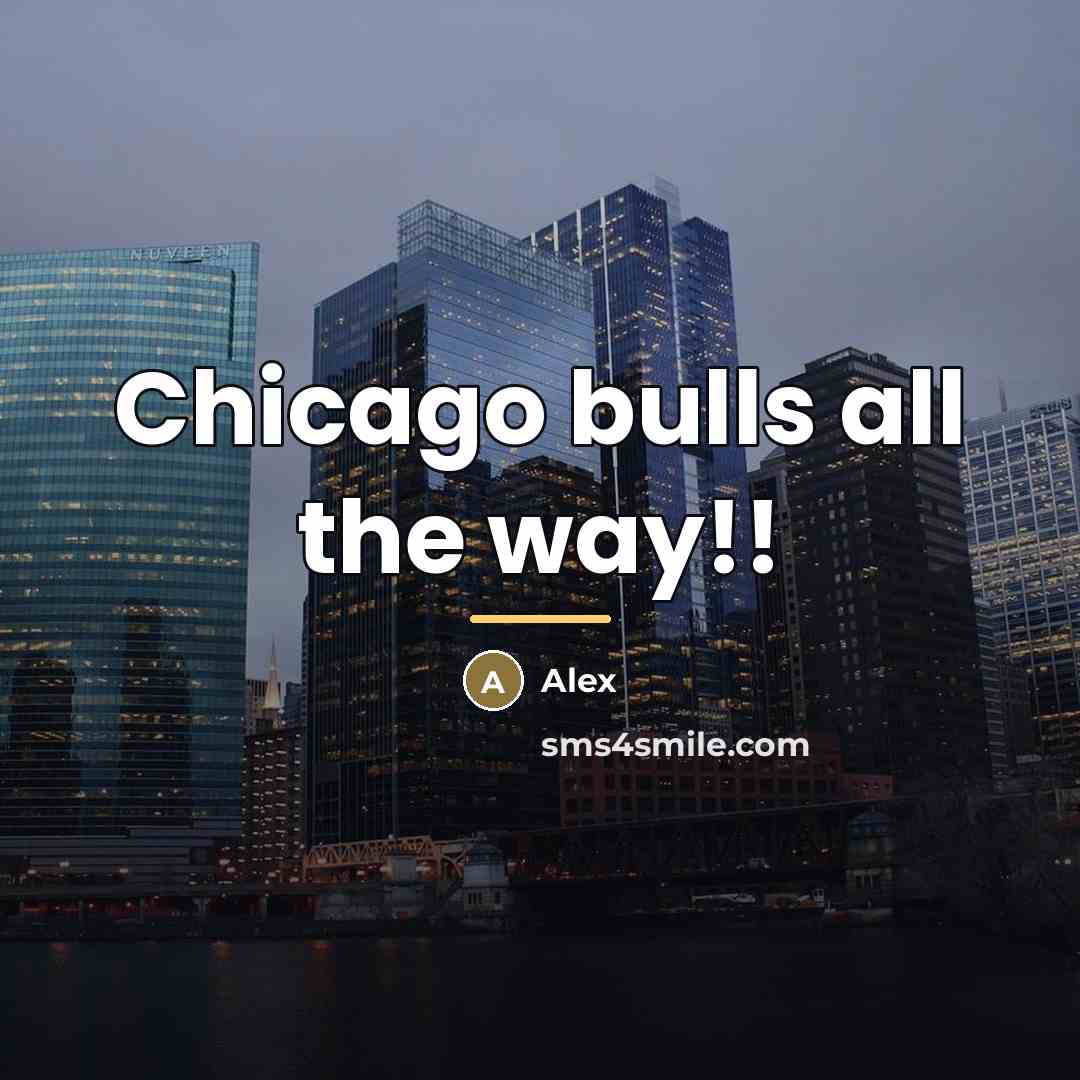 “Chicago bulls all the way!!…” quote by Alex