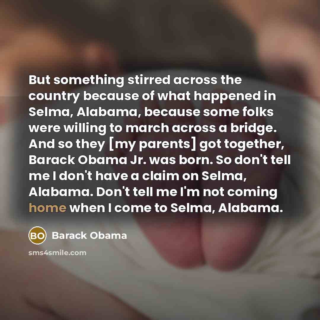 “But something stirred across the country because of what happened…” quote by Barack Obama