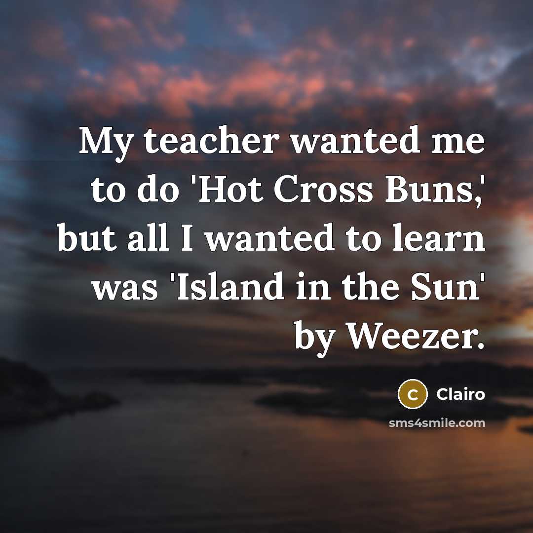 “My teacher wanted me to do 'Hot Cross Buns,' but…” quote by Clairo