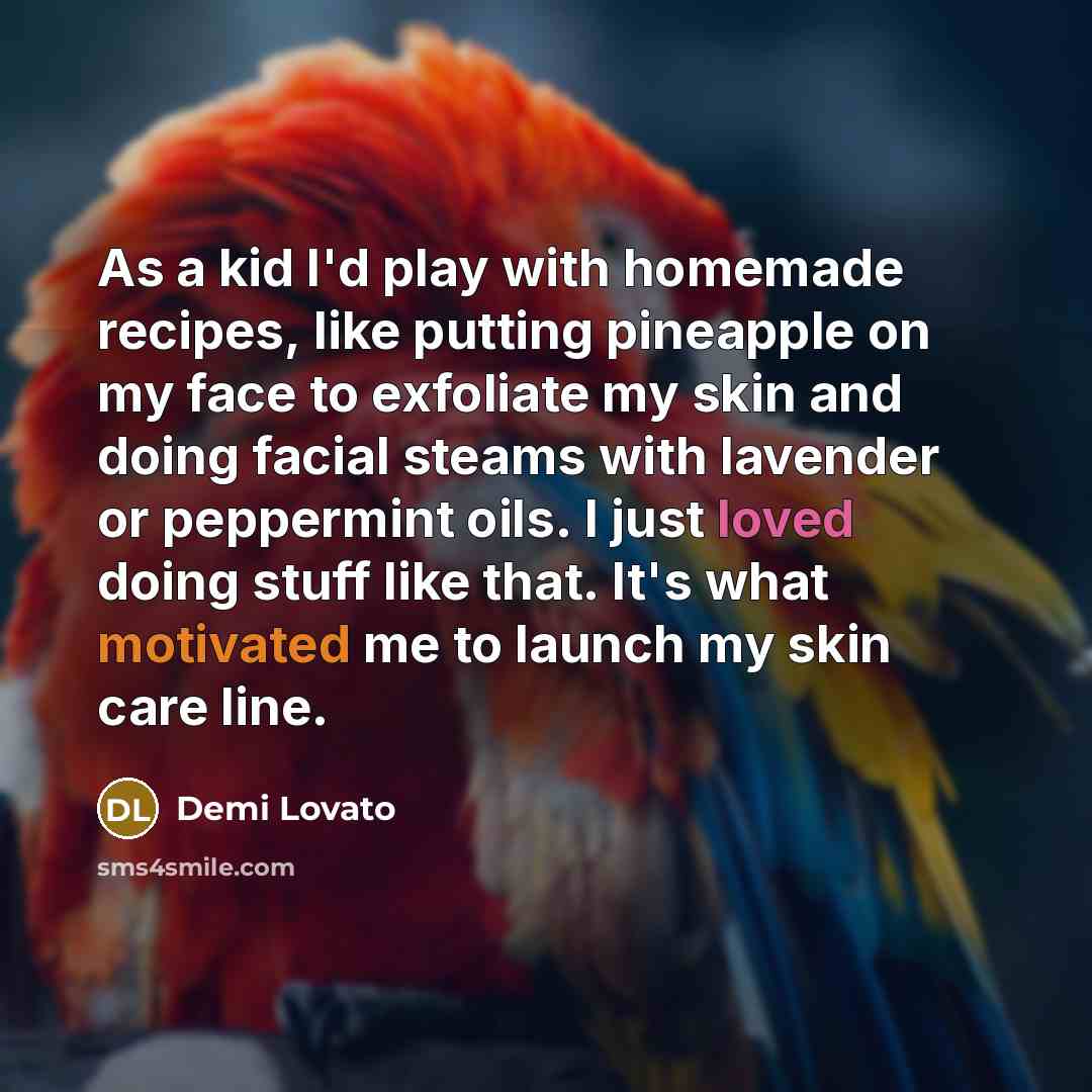 “As a kid I'd play with homemade recipes, like putting…” quote by Demi Lovato