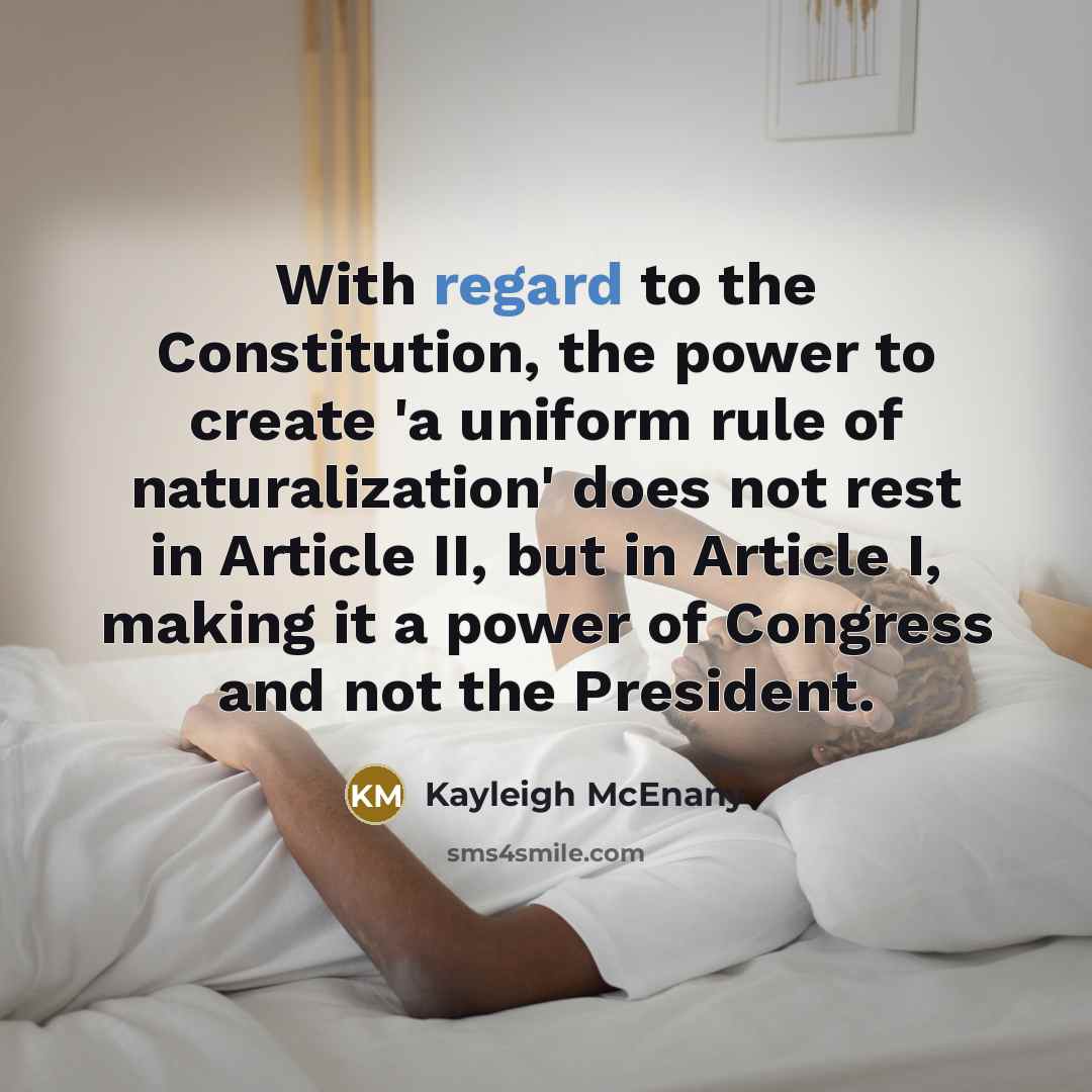 “With regard to the Constitution, the power to create 'a…” quote by Kayleigh McEnany