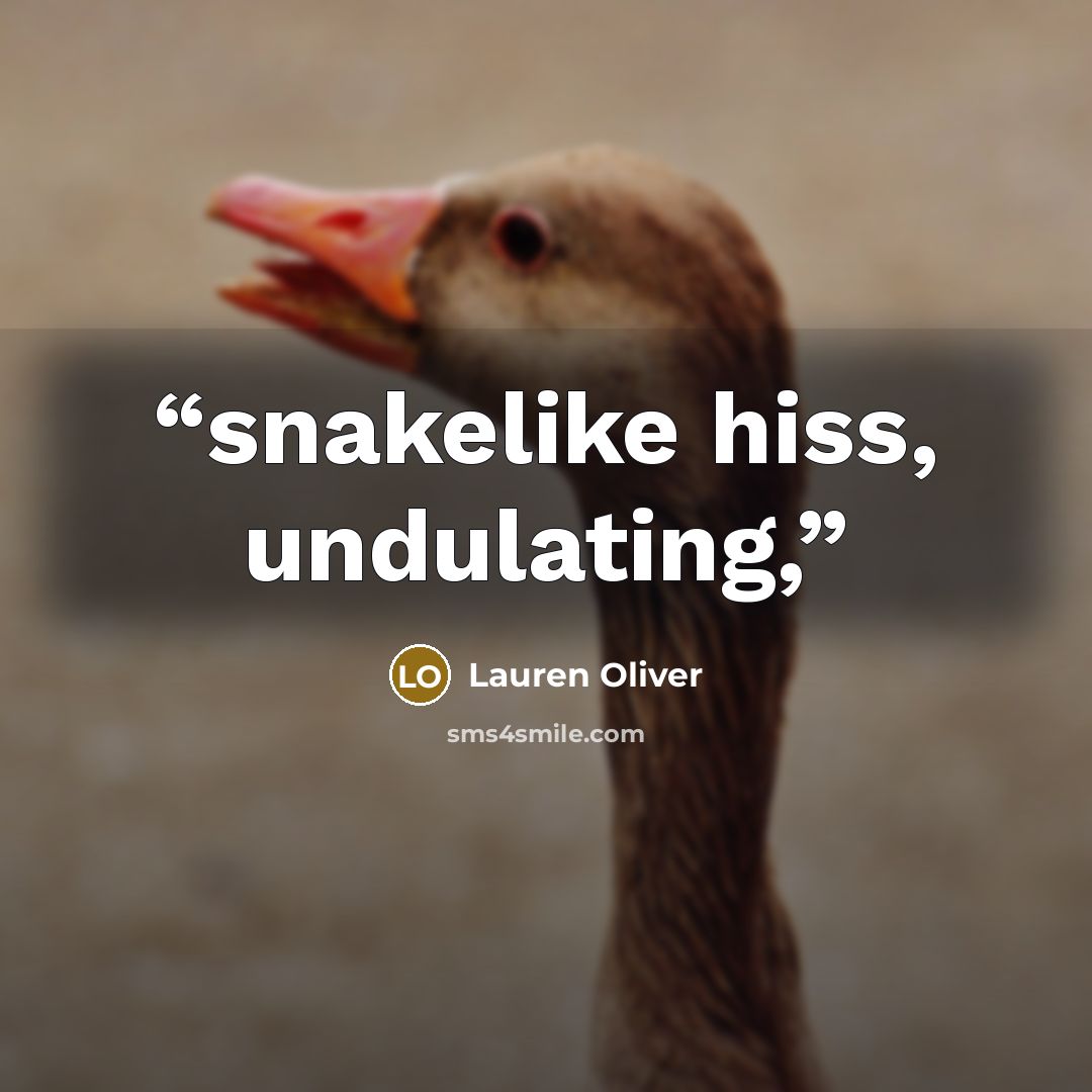 “snakelike hiss, undulating,” quote by Lauren Oliver