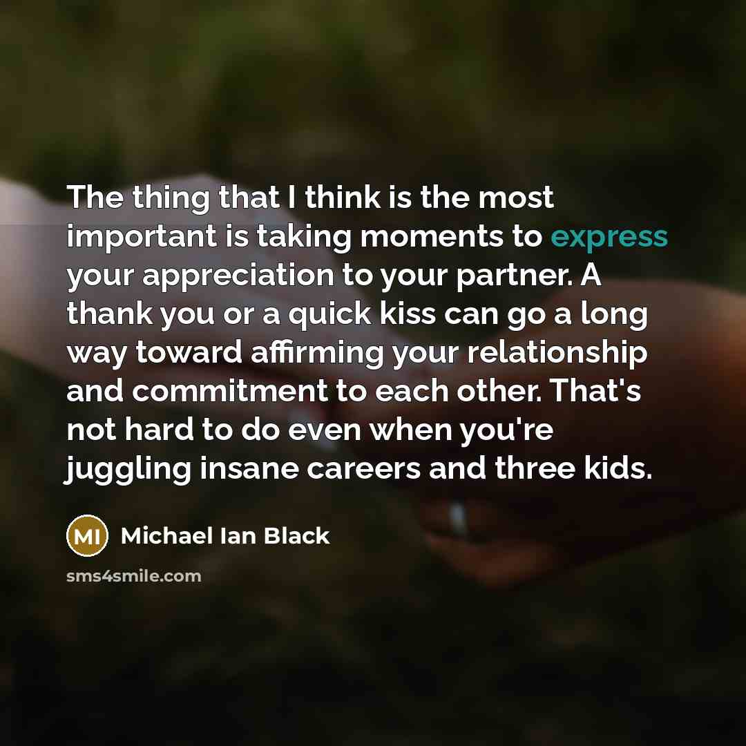 “The thing that I think is the most important is…” quote by Michael Ian Black