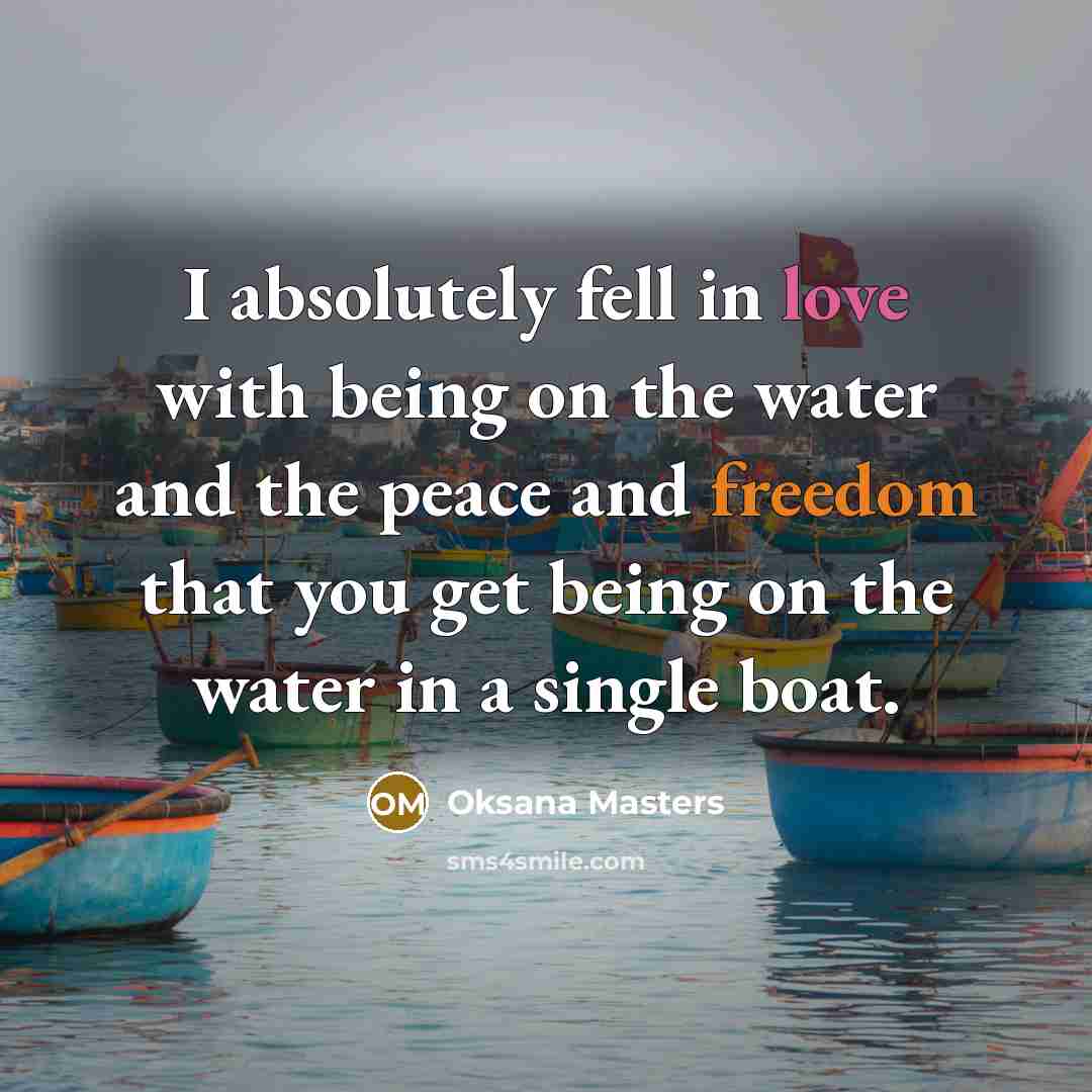 “I absolutely fell in love with being on the water…” quote by Oksana Masters