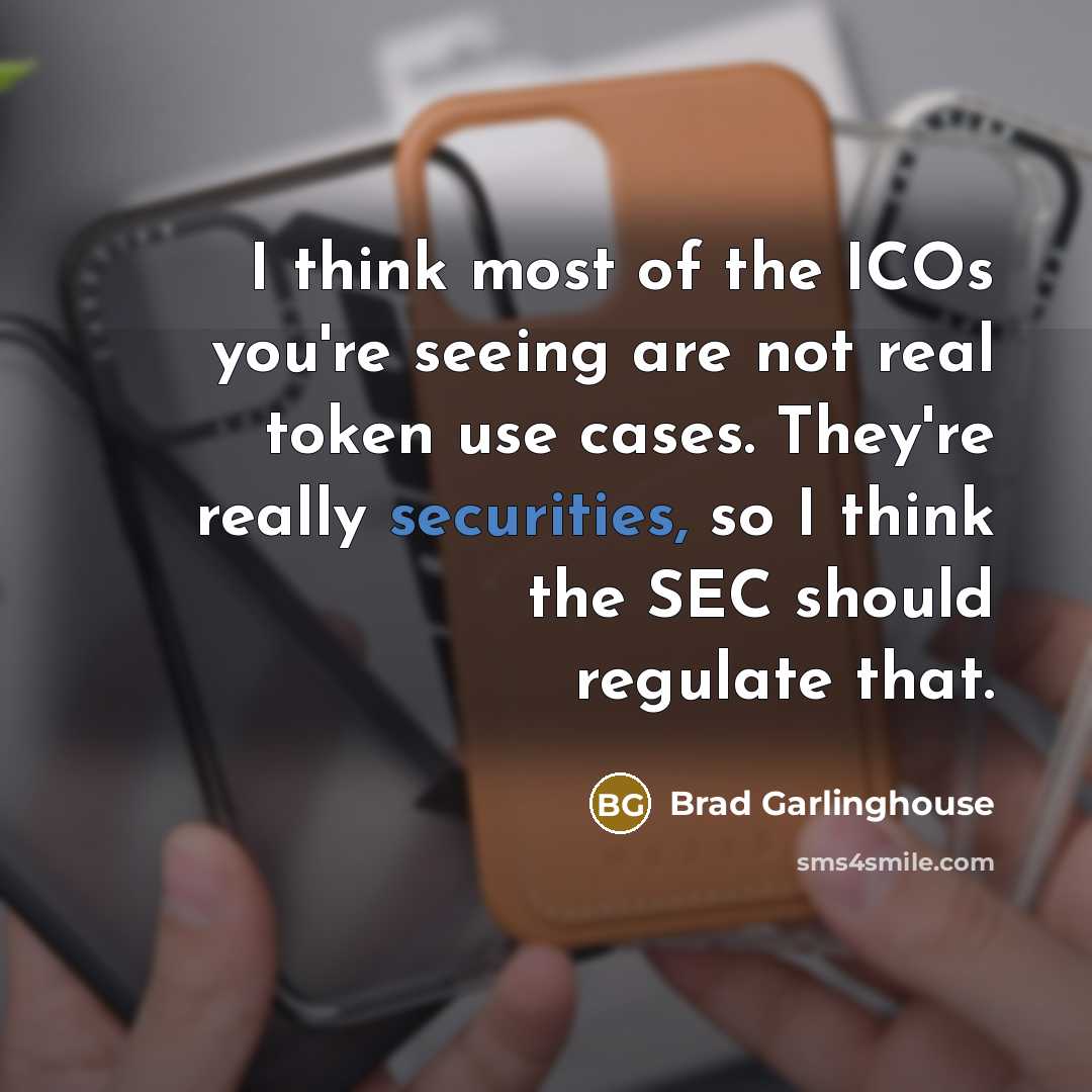“I think most of the ICOs you're seeing are not…” quote by Brad Garlinghouse