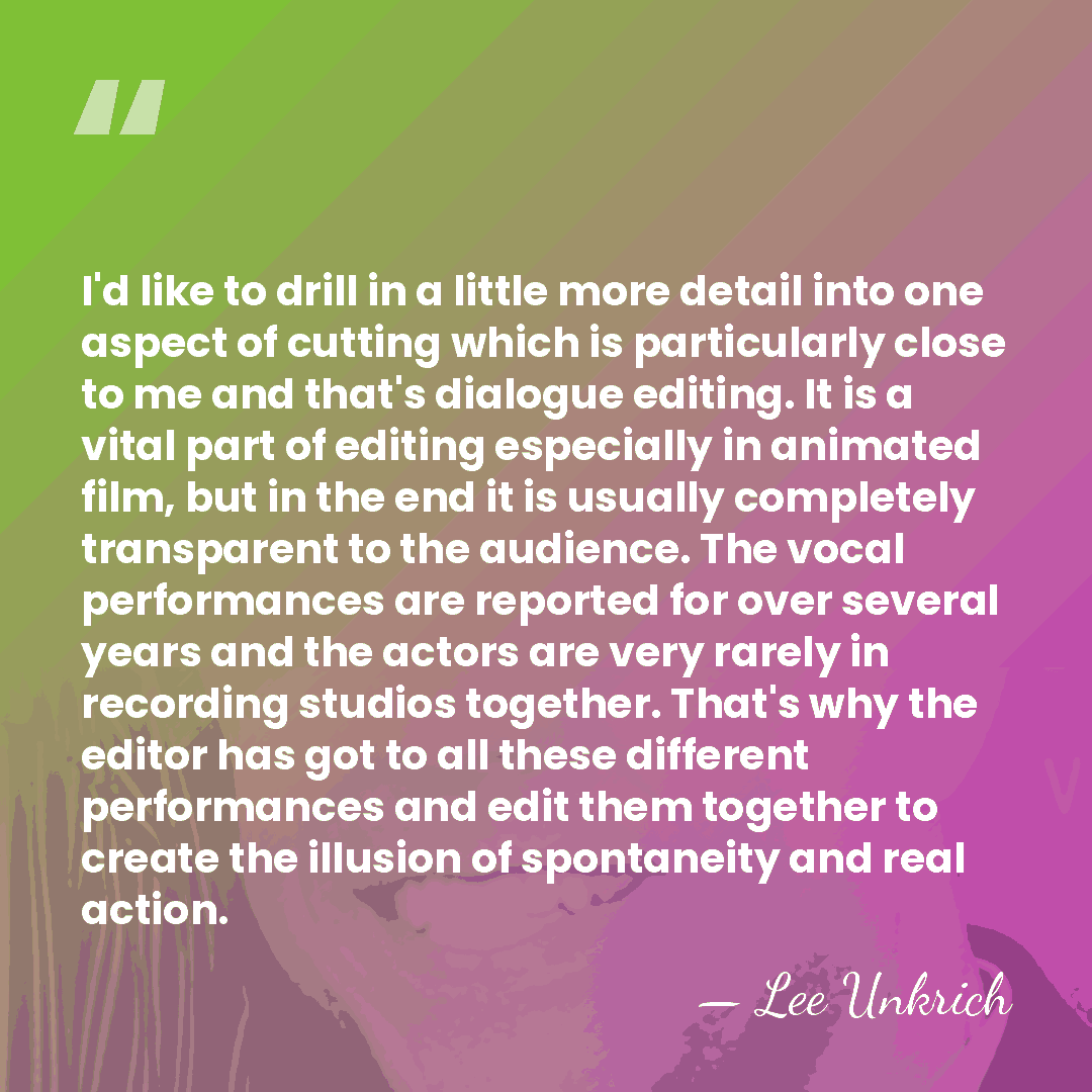 I'd like to drill in a little more detail into one aspect&hellip; - Lee Unkrich