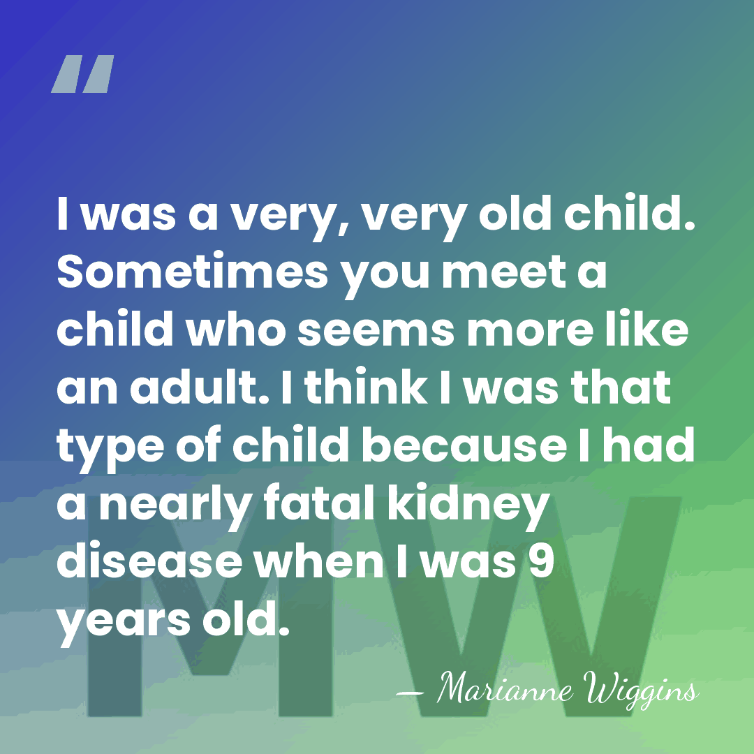 I was a very, very old child. Sometimes you meet a child&hellip; - Marianne Wiggins