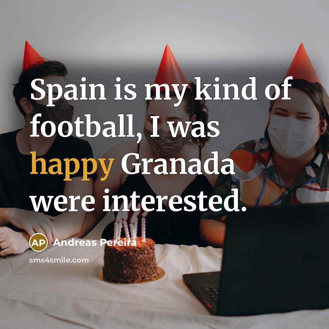 “Spain is my kind of football, I was happy Granada…” quote by Andreas Pereira
