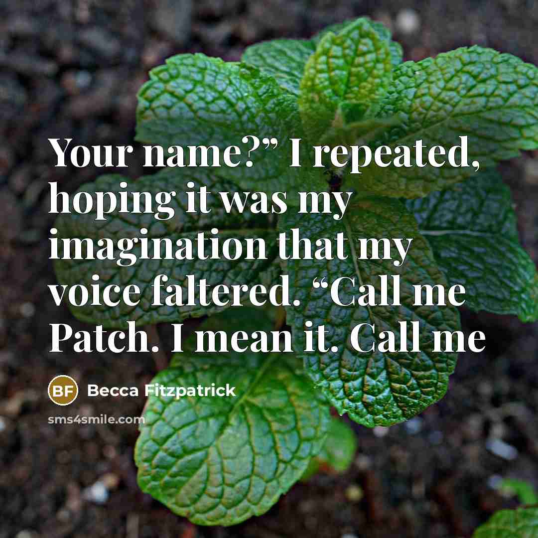 “Your name?” I repeated, hoping it was my imagination that…” quote by Becca Fitzpatrick