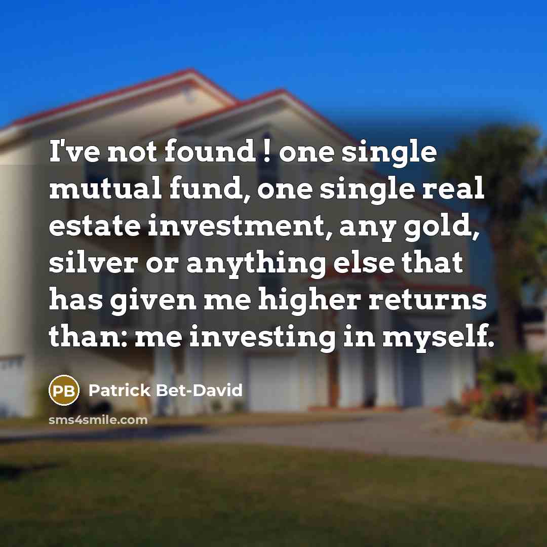 “I've not found ! one single mutual fund, one single…” quote by Patrick Bet-David