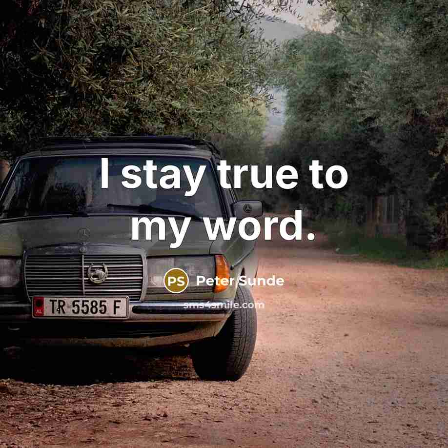 “I stay true to my word.…” quote by Peter Sunde