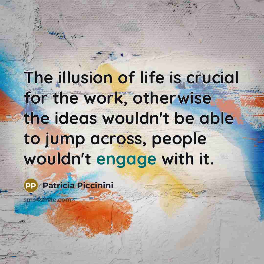“The illusion of life is crucial for the work, otherwise…” quote by Patricia Piccinini