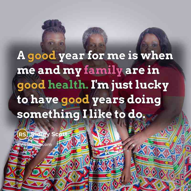 “A good year for me is when me and my…” quote by Ridley Scott