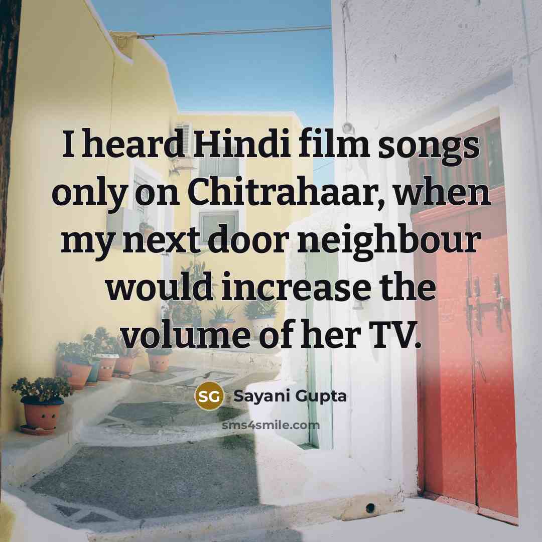 “I heard Hindi film songs only on Chitrahaar, when my…” quote by Sayani Gupta