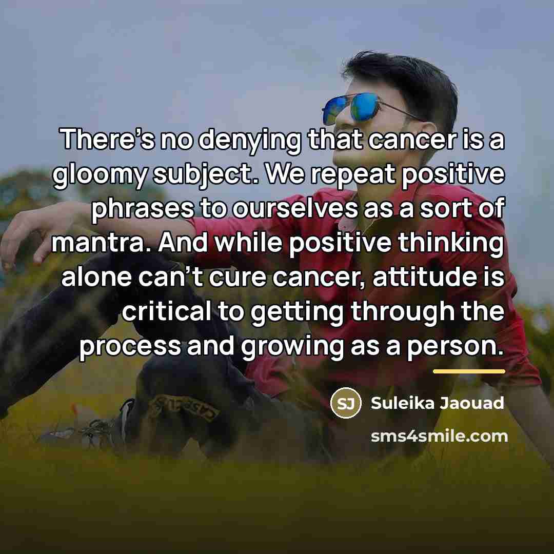 “There's no denying that cancer is a gloomy subject. We…” quote by Suleika Jaouad